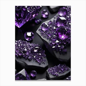 Purple Amethyst 2 Canvas Print