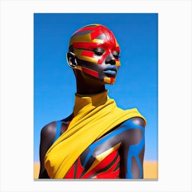 Africana Vogue: Celestial Fashion Dreams Canvas Print