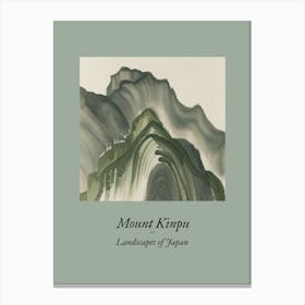 Landscapes Of Japan Mount Kinpu 96 Canvas Print