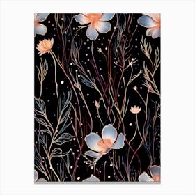 Seamless Floral Pattern 44 Canvas Print