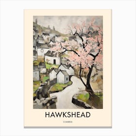 Hawkshead (Cumbria) Painting 2 Travel Poster Canvas Print