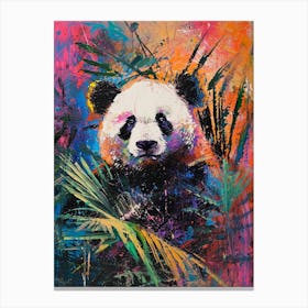 Panda Brushstrokes 4 Canvas Print