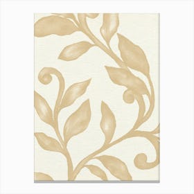 Gold Leaf Wallpaper Canvas Print