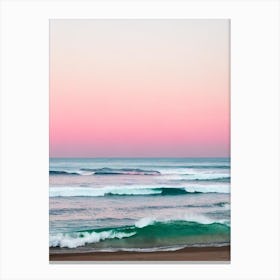 Casuarina Beach, Australia Pink Photography 1 Canvas Print