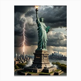 Statue Of Liberty In New York City 2 Canvas Print