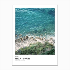 Coordinates Poster Ibiza Spain Canvas Print