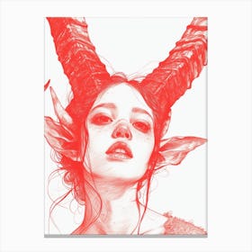 Demon Girl Canvas Print