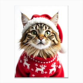 Christmas Cat 5 Canvas Print