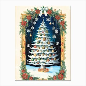 William Morris Christmas Tree 28 Canvas Print