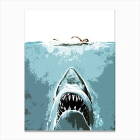 Great White Shark jaws Canvas Print