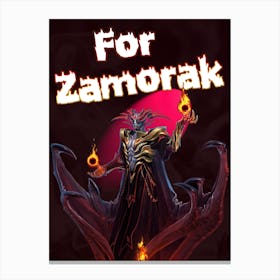 For Zamorak, RS, RS3, OSRS, Runescape, Video Game, Art, Wall Print Canvas Print