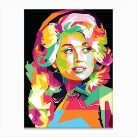 Dolly Rebecca Parton Pop Art Canvas Print