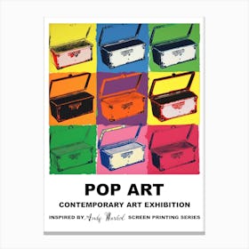 Poster Box Pop Art 3 Canvas Print