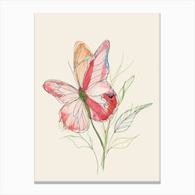 Pink Butterfly 4 Canvas Print