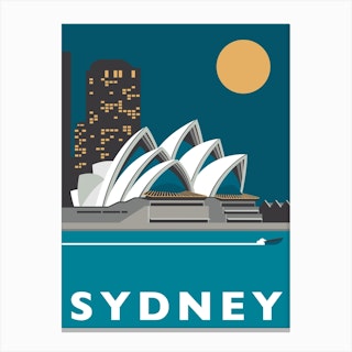 Sydney Blue Canvas Print
