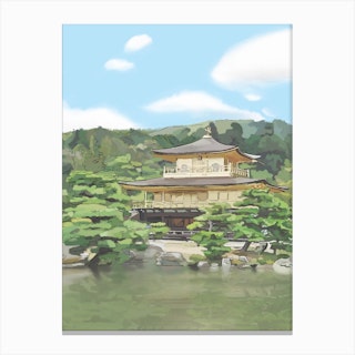 Golden Temple, Japan Canvas Print