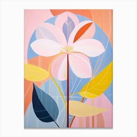 Lily 4 Hilma Af Klint Inspired Pastel Flower Painting Canvas Print