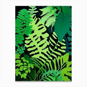 Southern Maidenhair Fern Vibrant Canvas Print