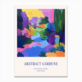 Colourful Gardens Denver Botanic Gardens Usa 1 Blue Poster Canvas Print