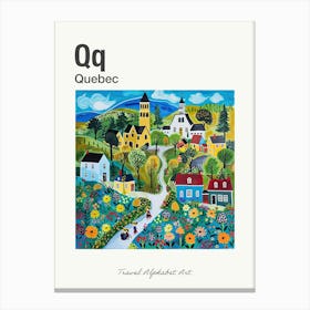 Kids Travel Alphabet  Quebec 3 Canvas Print