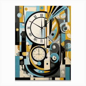 Time Abstract Geometric Illustration 9 Canvas Print