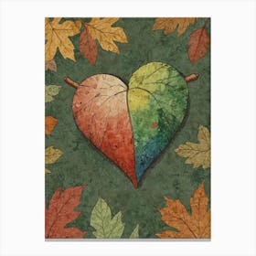 Heart Of Autumn 2 Canvas Print