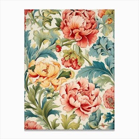 Floral Wallpaper 374 Canvas Print