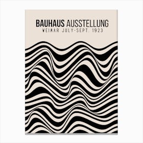 Bauhaus Beige Poster Canvas Print