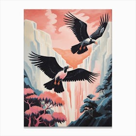 Vintage Japanese Inspired Bird Print California Condor 1 Canvas Print