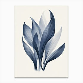 Blue And White Flower Canvas Print