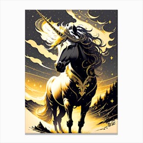 Unicorn Painting Canvas Print