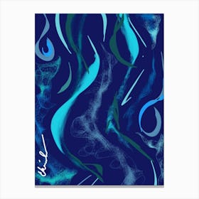 Azul Tones Canvas Print