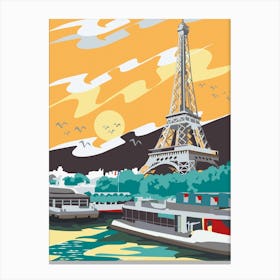 Paris Le Seine Canvas Print