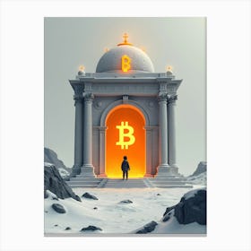 Bitcoin Gate Canvas Print