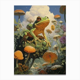 Flying Frog Surreal 1 Canvas Print