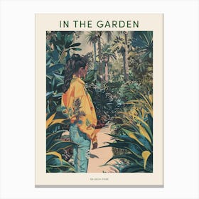 In The Garden Poster Balboa Park Usa 1 Canvas Print