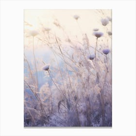 Frosty Botanical Lilac 1 Canvas Print