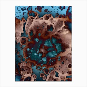 Abstract Alcohol Ink Meteor Shower 2 Canvas Print
