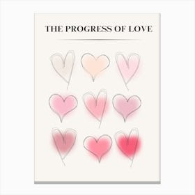 Progress Of Love Canvas Print