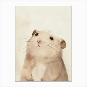 Charming Nursery Kids Animals Hamster 2 Canvas Print
