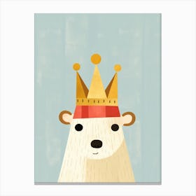 Little Capybara 1 Wearing A Crown Canvas Print