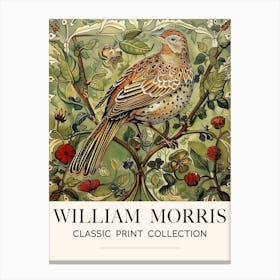 William Morris, Style Bird Collection, Partridge Canvas Print