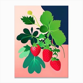 Wild Strawberries, Plant, Pop Art Matisse 1 Canvas Print