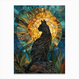 Cat In The Sun Canvas Print