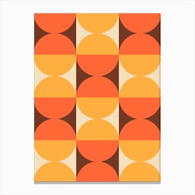 Mid Century Modern Geometric Abstract 4 Canvas Print