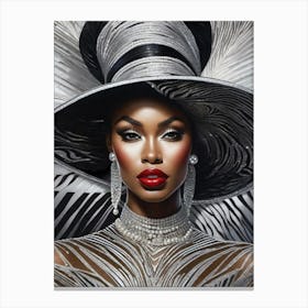Afro-American Beauty Rich Slay 1 Canvas Print