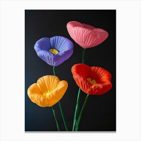 Bright Inflatable Flowers Poppy 3 Canvas Print
