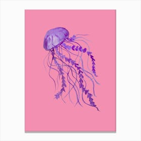 Purple Jellyfish Canvas Print