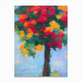 Arborvitae tree Abstract Block Colour Canvas Print