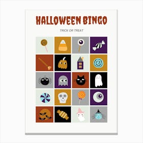 Halloween Bingo Canvas Print